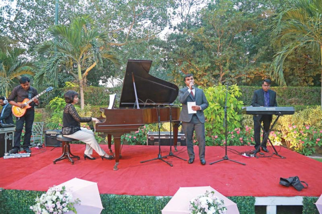 performers entertained guests with a medley of songs photo courtesy rashna gazder performers entertained guests with a medley of songs photo courtesy rashna gazder
