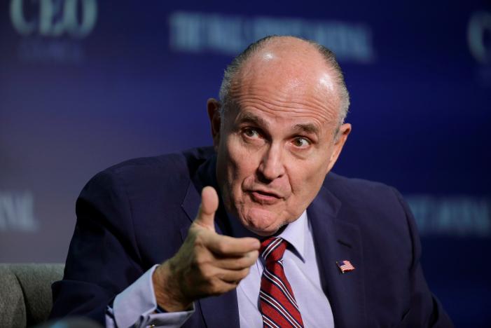 rudy giuliani vice chairman of the trump presidential transition team speaks at the wall street journal ceo council in washington us november 14 2016 photo reuters joshua roberts