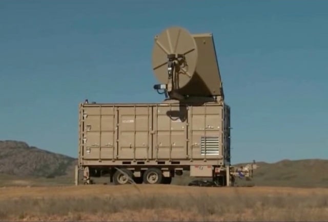 phaser uses external radar systems to locate targets and then shoots a wave of radiation photo screengrab usarmy