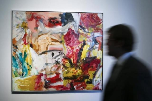 a man walks past 039 039 untitled 039 039 by willem de kooning during a preview photo reuters a man walks past 039 039 untitled 039 039 by willem de kooning during a preview photo reuters