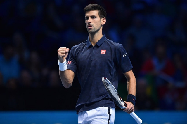novak djokovic after going 3 3 in a first set tie break against milos raonic in london on november 15 2016 photo afp novak djokovic after going 3 3 in a first set tie break against milos raonic in london on november 15 2016 photo afp