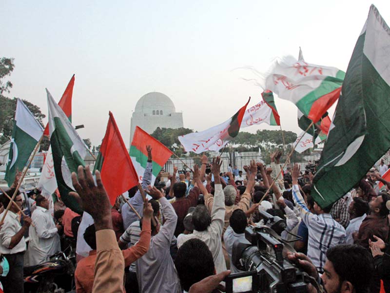 on wednesday karachi mayor wasim akhtar obtained bail in the last of the 39 cases registered against him which secured his release from jail a jubilant crowd of mqm workers had gathered outside the karachi central jail to welcome him photo athar khan express