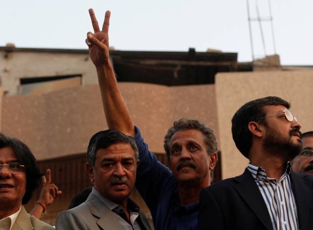 waseem akhtar freed after he secures bail in all 39 cases against him photo reuters