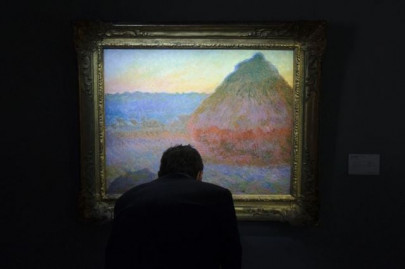 monet haystack painting takes record 81 4m monet haystack painting takes record 81 4m