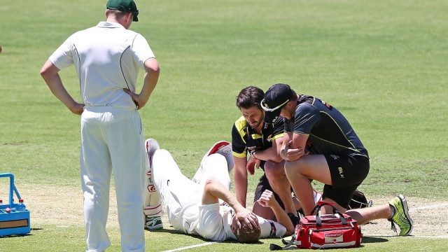 adam voges was helped from the field after being struck by a bouncer photo courtesy getty images adam voges was helped from the field after being struck by a bouncer photo courtesy getty images