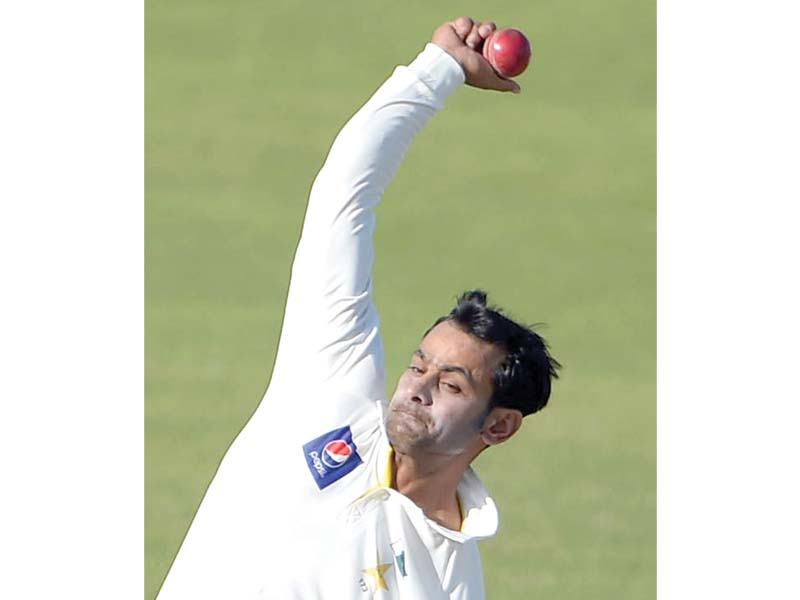 hafeez s poor form with the bat means he can only justify his selection in the side as an all rounder photo afp
