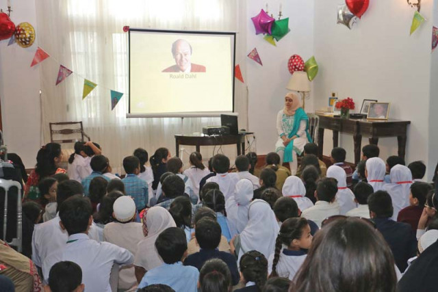 children under the age of nine were invited to hear stories by british children s author roald dahl on thursday photo courtesy british deputy high commission children under the age of nine were invited to hear stories by british children s author roald dahl on thursday photo courtesy british deputy high commission