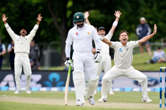 boult struck thrice in pakistan 039 s second innings photo afp boult struck thrice in pakistan 039 s second innings photo afp