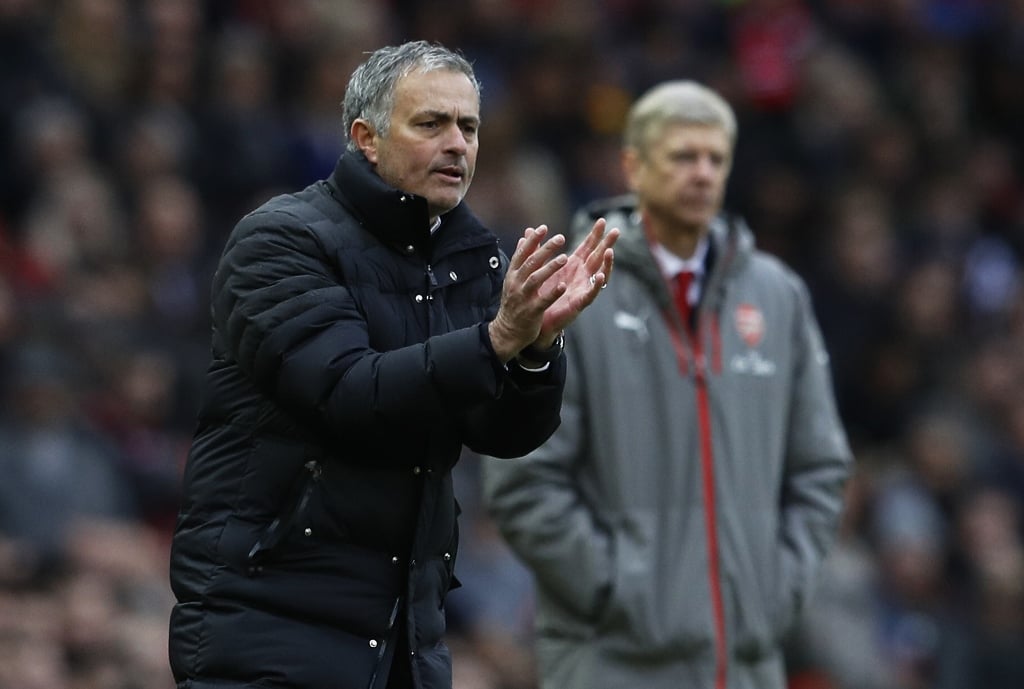 jose mourinho l and arsene wenger during their premier league encounter photo reuters phil noble