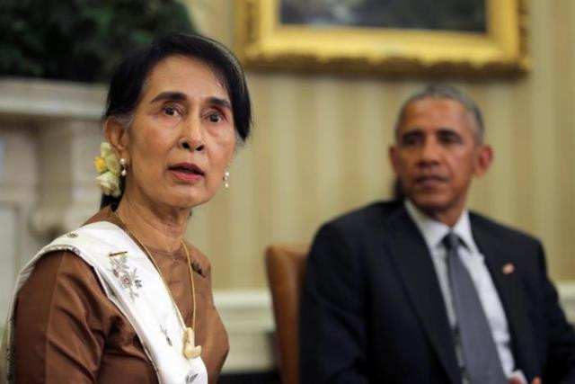 myanmar 039 s state counsellor aung san suu kyi meets with u s president barack obama at the oval office of the white house in washington d c us september 14 2016 photo reuters myanmar 039 s state counsellor aung san suu kyi meets with u s president barack obama at the oval office of the white house in washington d c us september 14 2016 photo reuters