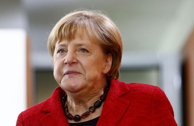 german chancellor angela merkel arrives for the weekly cabinet meeting at the chancellery in berlin germany november 9 2016 photo reuters