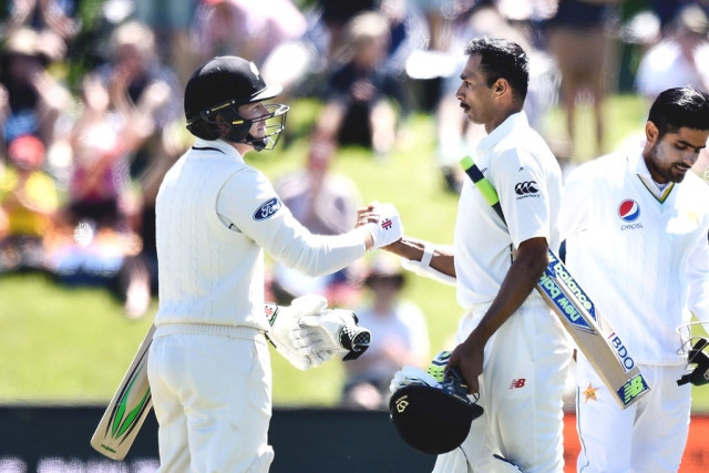 new zealand cruised to an eight wicket win after being set only 105 to chase in the fourth innings photo afp new zealand cruised to an eight wicket win after being set only 105 to chase in the fourth innings photo afp