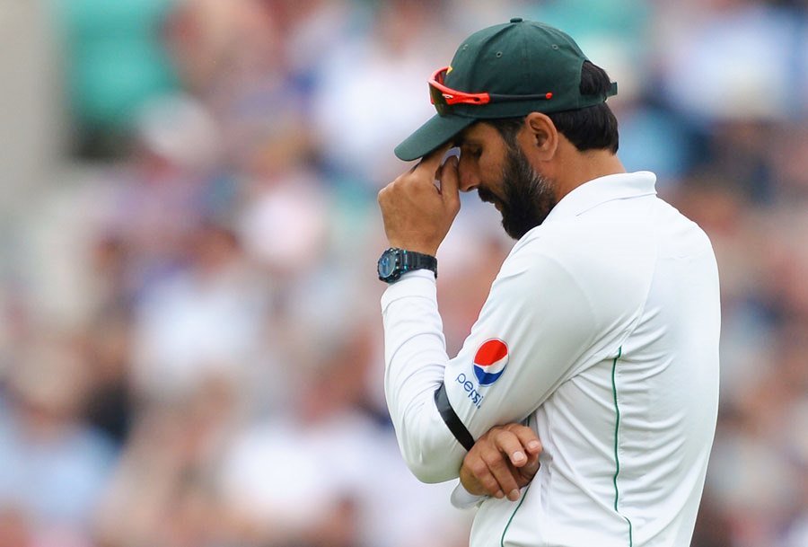 misbah was fined 40 per cent match fees photo afp