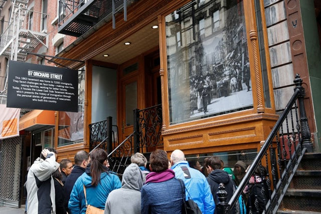 people stand outside the new york 039 s tenement museum as part of a tour in new york us photo reuters people stand outside the new york 039 s tenement museum as part of a tour in new york us photo reuters