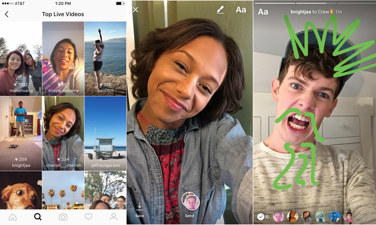 Instagram introduces live video, vanishing direct messages