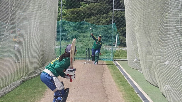 pakistan women praticing in the nets photo courtesy pcb pakistan women praticing in the nets photo courtesy pcb