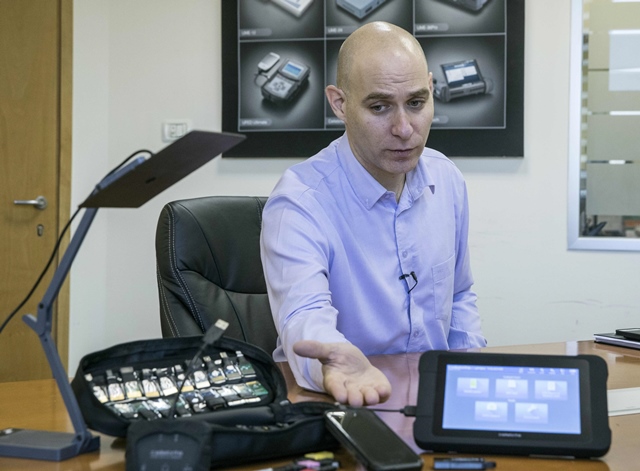 leeor ben peretz the executive vice president of the israeli firm cellebrite 039 s technology shows devices and explains the technology developed by his company on november 9 2016 in the israeli city of petah tikva it only takes a few seconds for an employee of cellebrite 039 s technology one of the world 039 s leading hacking companies to take a locked smartphone and pull the data from it photo afp