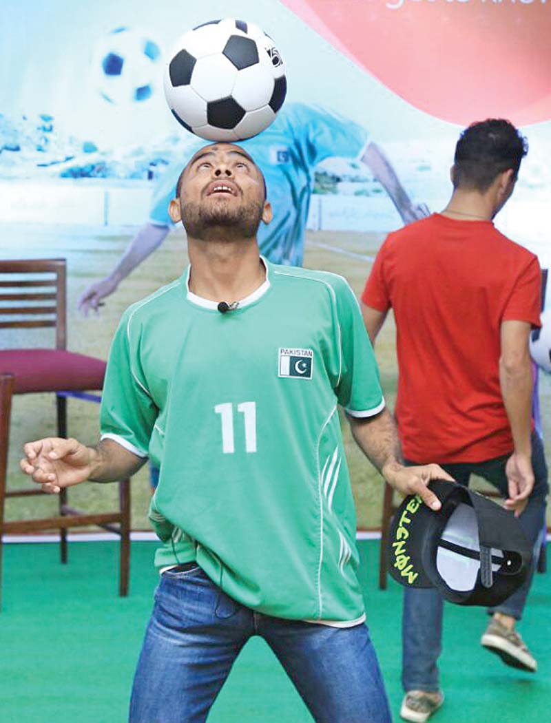 the express tribune takes a look at footballer fazal s journey of following his dream of playing football
