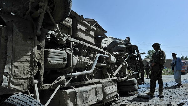 a roadside bomb helmand tore through a vehicle photo afp file