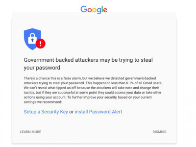 google warns gmail users of potential hack by govt backed attackers google warns gmail users of potential hack by govt backed attackers