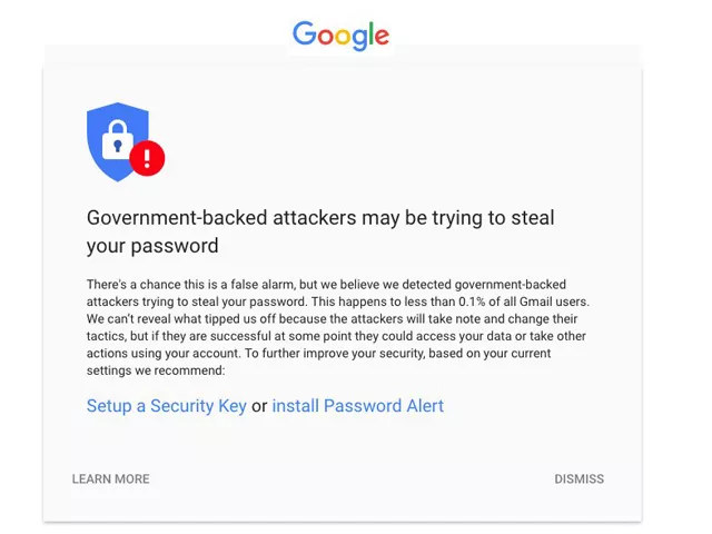 most of the people receiving warning from google are journalists and activists most of the people receiving warning from google are journalists and activists