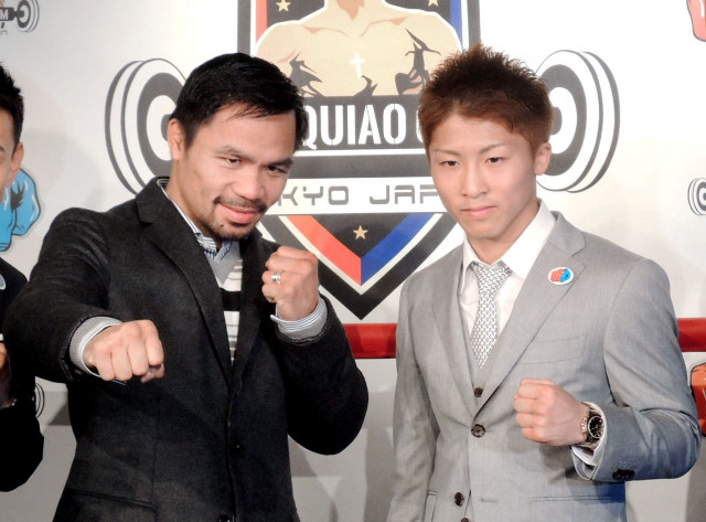 manny pacquiao l poses for a photo with naoya inoue during a news conference in tokyo on november 25 2016 photo kyodo reuters manny pacquiao l poses for a photo with naoya inoue during a news conference in tokyo on november 25 2016 photo kyodo reuters
