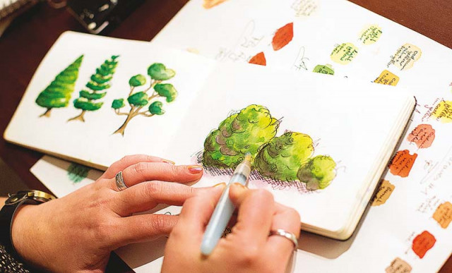 writing poetry sketching painting and making new recipes are likely to reduce stress and make people feel happier photo file
