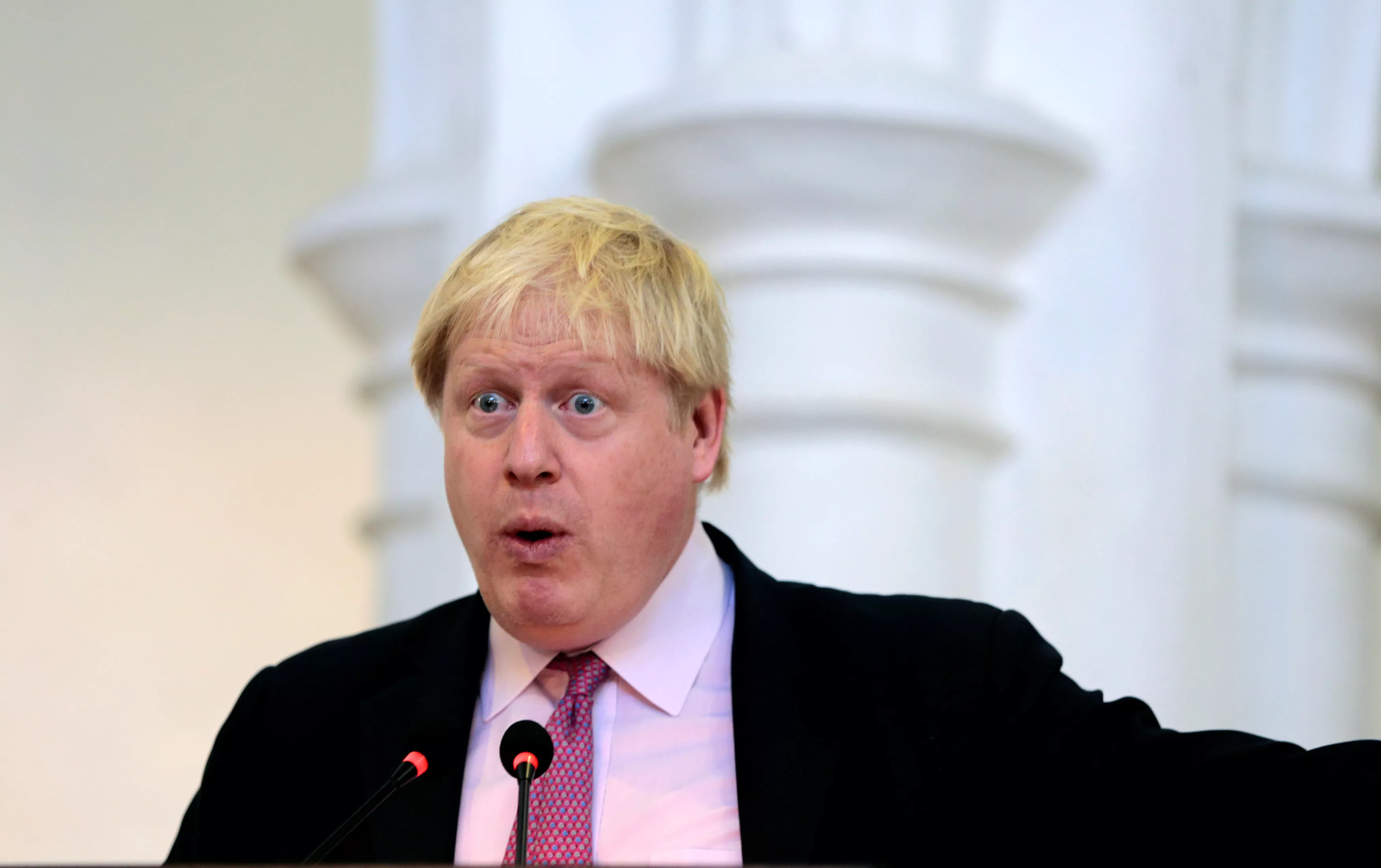 britain 039 s foreign secretary boris johnson delivers a speech in the main hall of the government college university in lahore november 25 2016 photo reuters britain 039 s foreign secretary boris johnson delivers a speech in the main hall of the government college university in lahore november 25 2016 photo reuters