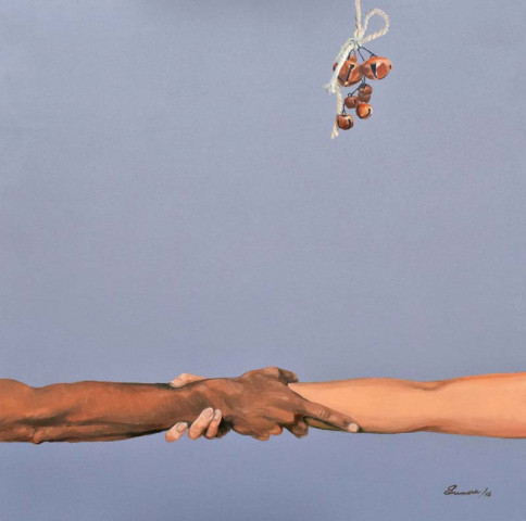 using the medium of oil on canvas artist sumera jawad portrays different shades people go through in their relationships photos courtesy art scene galleries using the medium of oil on canvas artist sumera jawad portrays different shades people go through in their relationships photos courtesy art scene galleries