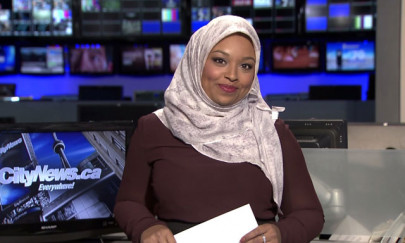 in a first hijab clad journalist anchors newscast in canada in a first hijab clad journalist anchors newscast in canada