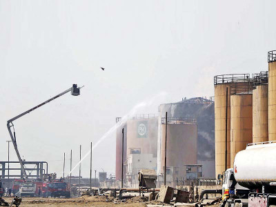inferno two killed as fire sweeps through kpt oil terminal inferno two killed as fire sweeps through kpt oil terminal