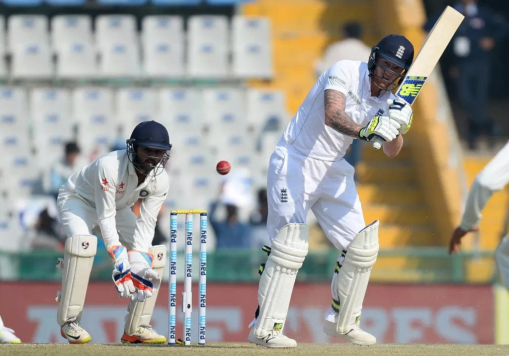 ben stokes plays a shot at the punjab cricket association stadium in mohali on november 26 2016 photo afp ben stokes plays a shot at the punjab cricket association stadium in mohali on november 26 2016 photo afp