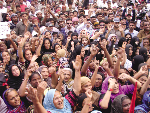 may day resolve lady health workers demand better pay amenities photo file