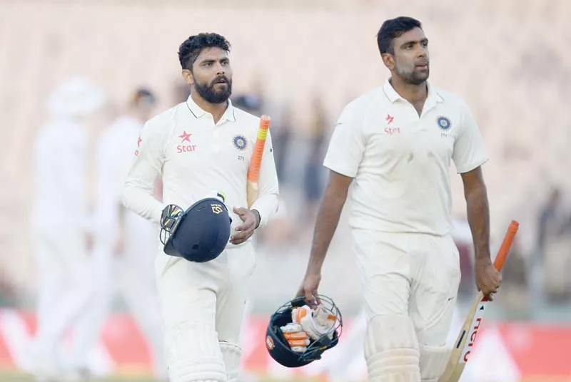 ashwin struck his second successive fifty as he smashed eight boundaries during his 82 ball stay photo afp ashwin struck his second successive fifty as he smashed eight boundaries during his 82 ball stay photo afp
