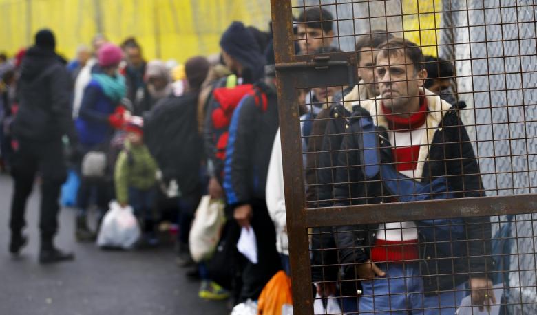 migrants wait to cross the border from slovenia into spielfeld in austria february 16 2016 reuters leonhard foeger