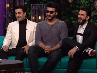 7 hilarious moments from ranbir kapoor and ranveer singh s koffee with karan episode