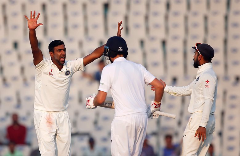 ashwin s triple strike leaves england reeling