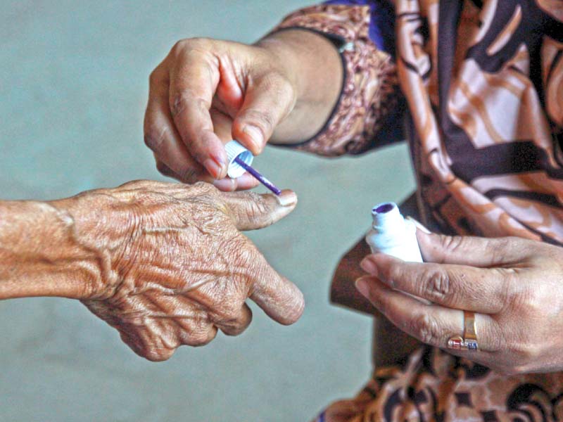local residents seemed uninterested in electing their national assembly representative as very few came to the polling stations to cast their votes photo athar khan express