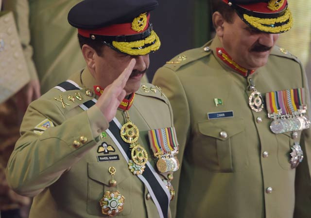gen raheel says considering pakistan 039 s policy of restraint a weakness would be dangerous for india photo afp gen raheel says considering pakistan 039 s policy of restraint a weakness would be dangerous for india photo afp