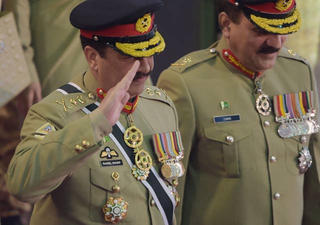 gen raheel says considering pakistan 039 s policy of restraint a weakness would be dangerous for india photo afp