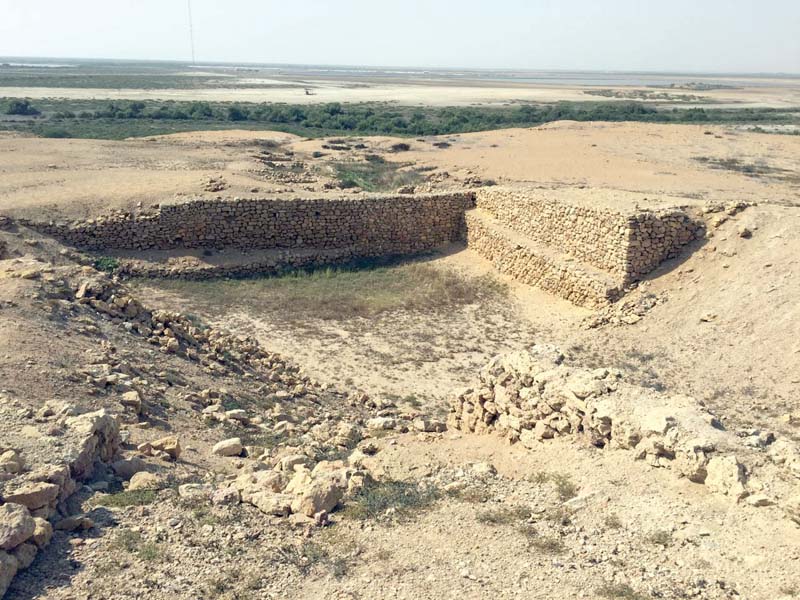 a view of the ruins of the ancient city of bhanbhore photo courtesy italian consulate