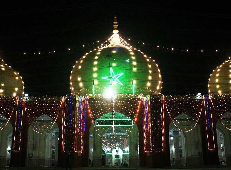 the new memon mosque in karachi illuminated ahead of eid miladun nabi pbuh photo online