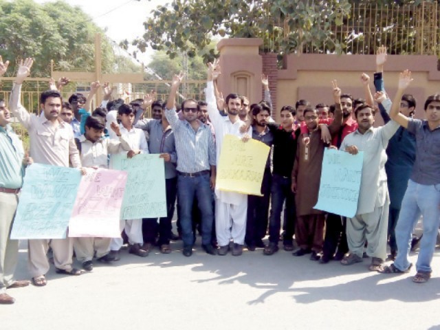 maltreatment students protest against ghazi university officials