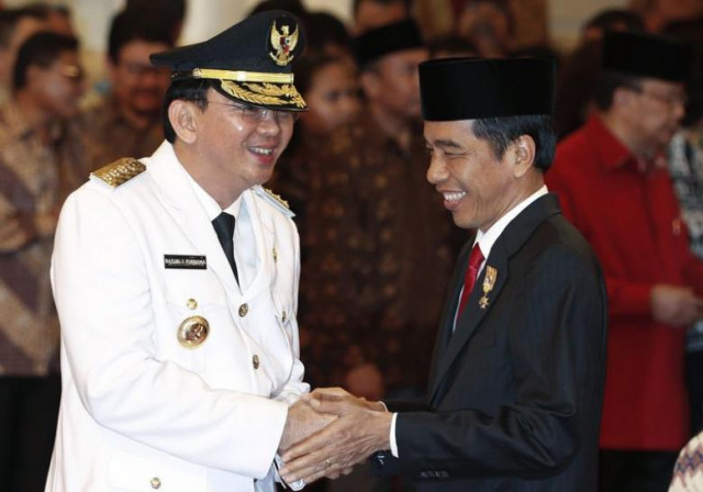 jakarta governor basuki tjahaja purnama l is greeted by indonesia 039 s president joko widodo after his swearing in at the presidential palace in jakarta november 19 2014 reuters beawiharta jakarta governor basuki tjahaja purnama l is greeted by indonesia 039 s president joko widodo after his swearing in at the presidential palace in jakarta november 19 2014 reuters beawiharta