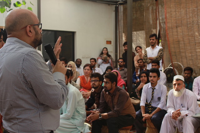 sohail zindani   renowned motivational speaker and ceo learning minds group speaks at nowpdp 039 s event photo nowpdp