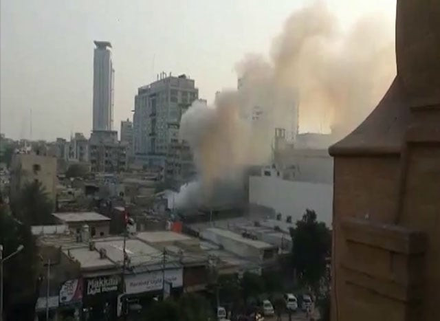fire brigade vehicles struggle to contain fire no casualty reported so far express news screen grab fire brigade vehicles struggle to contain fire no casualty reported so far express news screen grab