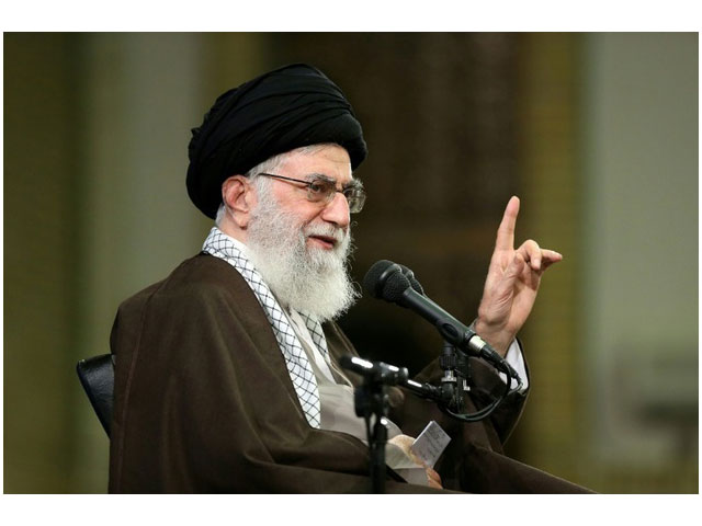 iran 039 s supreme leader ayatollah ali khamenei speaks during a meeting with members of the basij force a volunteer paramilitary organisation in tehran on november 22 2016 photo afp