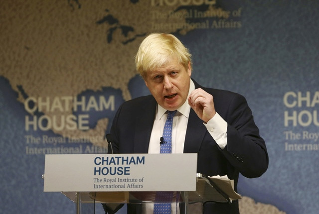 britain 039 s foreign secretary boris johnson delivers a speech at chatham house in london britain december 2 2016 photo afp britain 039 s foreign secretary boris johnson delivers a speech at chatham house in london britain december 2 2016 photo afp