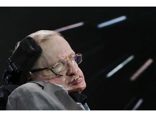 physicist stephen hawking sits on stage during an announcement of the breakthrough starshot initiative with investor yuri milner in new york april 12 2016 photo reuters physicist stephen hawking sits on stage during an announcement of the breakthrough starshot initiative with investor yuri milner in new york april 12 2016 photo reuters