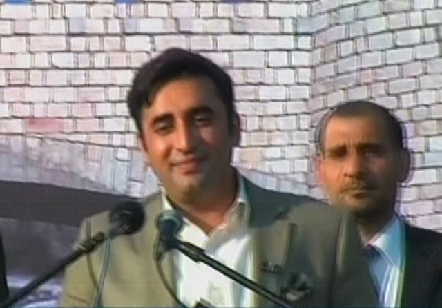 ppp chairman announces to contest elections from na 207 larkana constituency express news screen grab ppp chairman announces to contest elections from na 207 larkana constituency express news screen grab